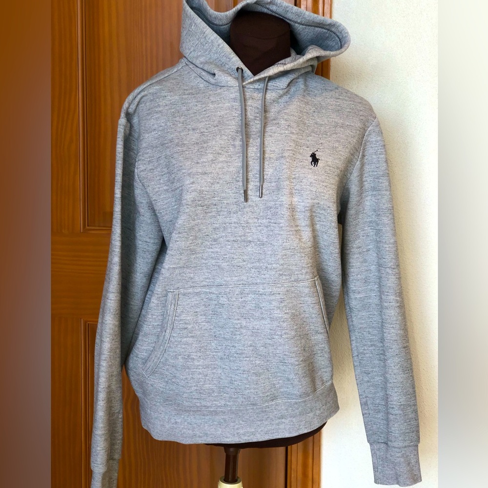 NWOT RALPH LAUREN szM unisex hoodie Blue label nice and thick! Pit-pit=22.5”
